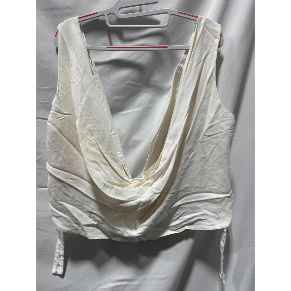 Nina Ricci Cady Drapped Open-Back Vest Size 36 (missing buttons) - Picture 4 of 7